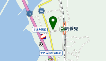 周参見駅前タクシー乗り場の地図画像