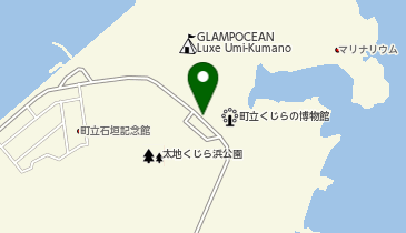 くじらの博物館前タクシー乗り場の地図画像
