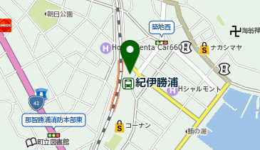 那智勝浦駅前タクシー乗り場の地図画像