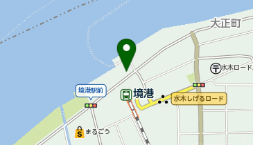 境港タクシー乗り場の地図画像