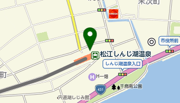 松江駅しんじ湖温泉駅前タクシー乗り場の地図画像