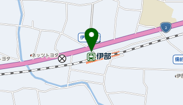 伊部駅タクシー乗り場の地図画像