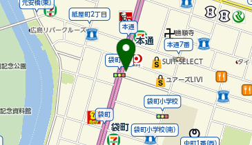 本通タクシー乗り場の地図画像