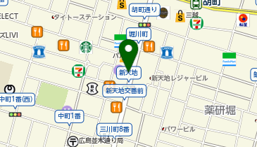 新天地タクシー乗り場の地図画像
