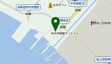 瀬戸内海汽船呉港フェリー タクシーのりばの地図画像