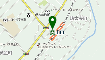 山口駅前タクシー乗り場の地図画像