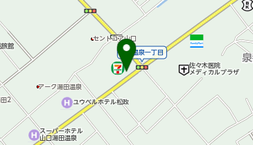 大隅タクシー 湯田温泉のりばの地図画像