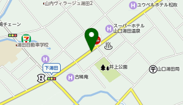 湯田温泉タクシー乗り場の地図画像