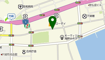 海峡メッセ下関タクシー乗り場の地図画像