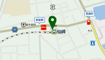 仙崎駅前タクシー乗り場の地図画像