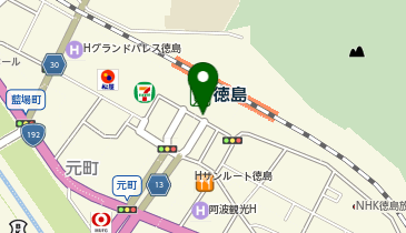 徳島駅タクシー乗り場の地図画像