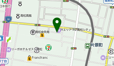 高松三越前タクシー乗り場の地図画像