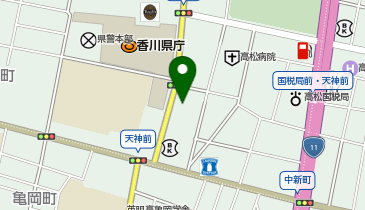 香川県交通株式会社 タクシー乗り場の地図画像