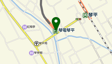 琴電琴平駅前タクシー乗り場の地図画像