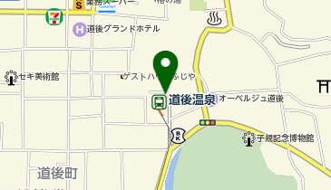 道後温泉駅前タクシー乗り場の地図画像