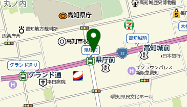 県庁前駅タクシー乗り場の地図画像