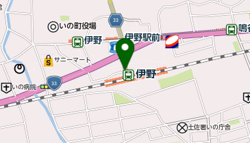 伊野駅前タクシー乗り場の地図画像