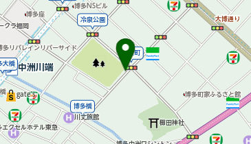 冷泉町タクシー乗り場の地図画像