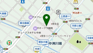 博多リバレインタクシー乗り場の地図画像