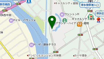 キャナルシティ博多前タクシー乗り場の地図画像