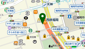 SK天神ビル前タクシー乗り場の地図画像