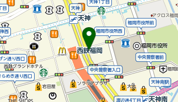 メガネビル前タクシー乗り場の地図画像