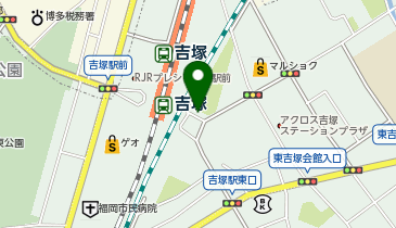 吉塚駅東口タクシー乗り場の地図画像