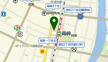 箱崎駅西口タクシー乗り場の地図画像