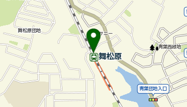 舞松原駅前タクシー乗り場の地図画像
