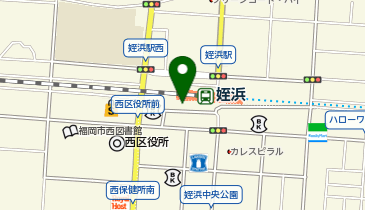 姪浜駅前南口タクシー乗り場の地図画像