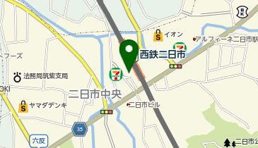 西鉄二日市前タクシー乗り場の地図画像