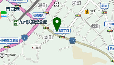 勝山タクシー 門司港営業所タクシー乗り場の地図画像