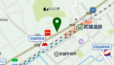 温泉タクシー株式会社 タクシー受付 タクシー乗り場の地図画像