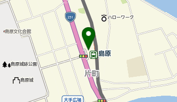 島原駅前タクシー乗り場の地図画像