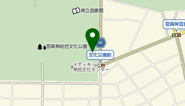 メディキット県民文化センタータクシー乗り場の地図画像