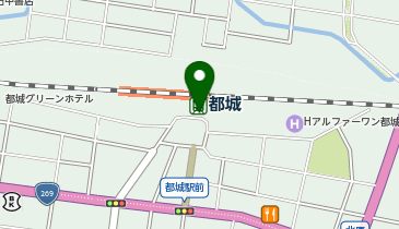 都城駅前タクシー乗り場の地図画像