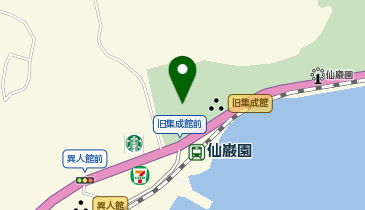 尚古集成館前タクシー乗り場の地図画像