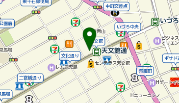 天文館前タクシー乗り場の地図画像