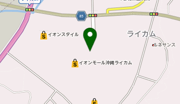イオンモール沖縄ライカムタクシー乗り場の地図画像