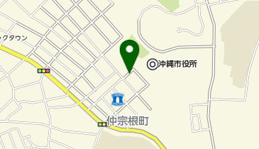 沖縄市役所タクシー乗り場の地図画像