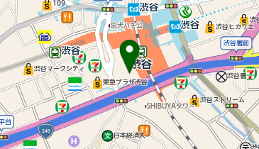 東京タクシーセンター優良タクシー乗り場 渋谷駅西口前の地図画像