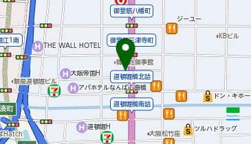 大阪タクシーセンター 南地タクシー乗場3号の地図画像