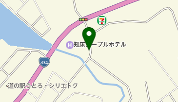 知床料理一休屋の地図画像