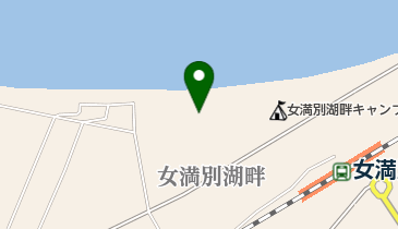 網走湖女満別湖畔の地図画像