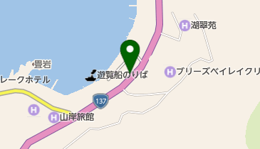 河口湖の地図画像