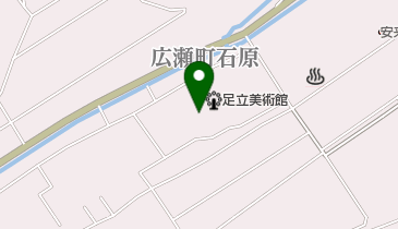 足立美術館庭園の地図画像