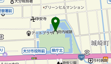 府内城跡(大分城址公園)の地図画像