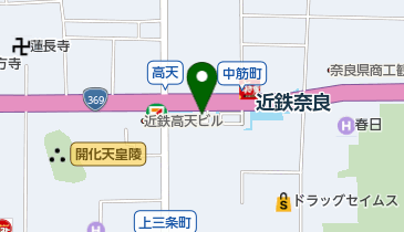 ナコーレンタサイクル 近鉄奈良の地図画像