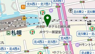 えきチャリさっぽろ 札幌市北5西1サイクルポートの地図画像