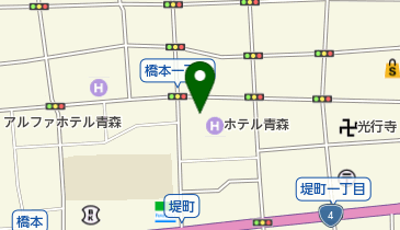 まちなかレンタサイクル ホテル青森の地図画像